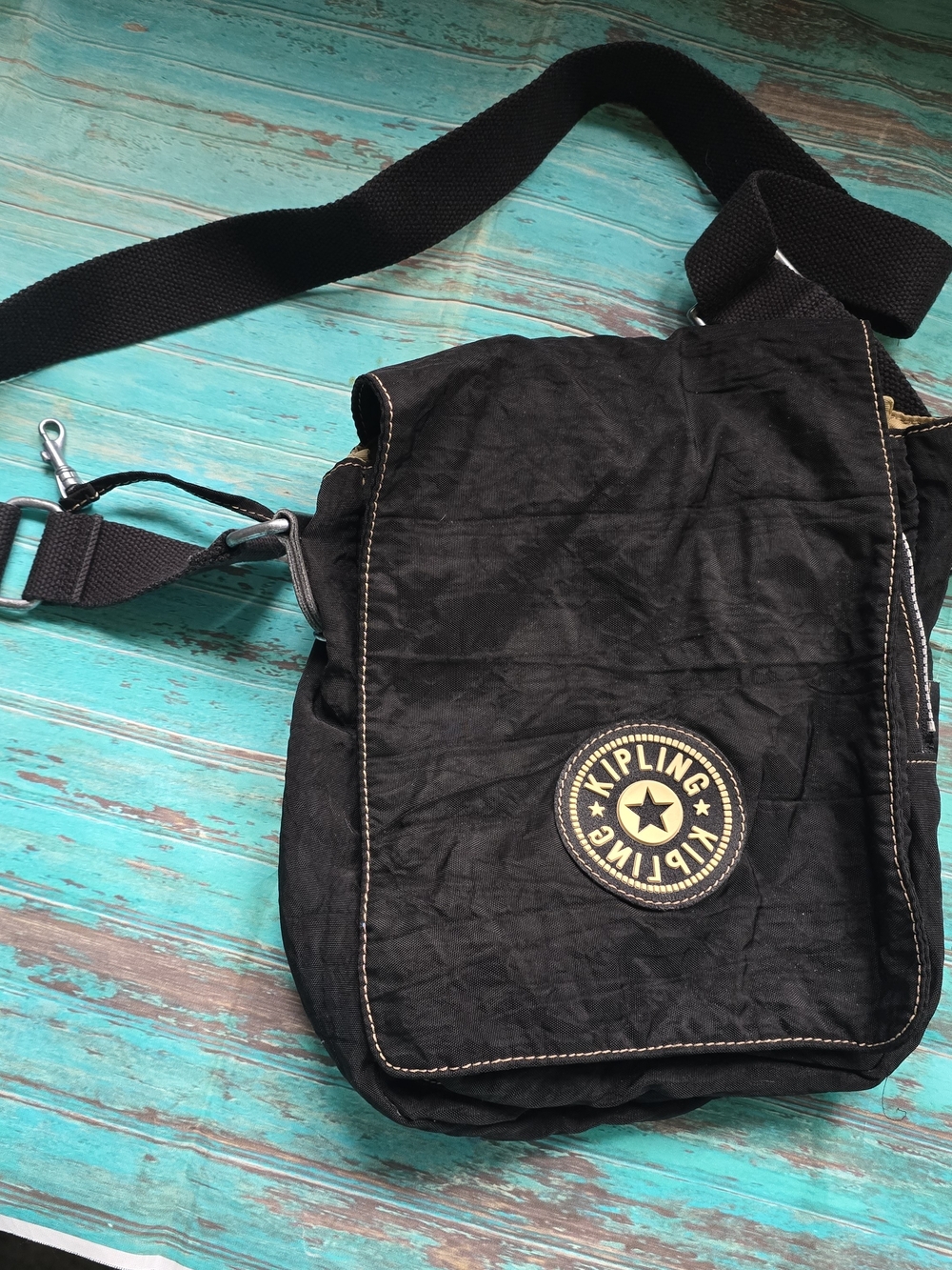 Kipling Black Crossbody Messenger Bag